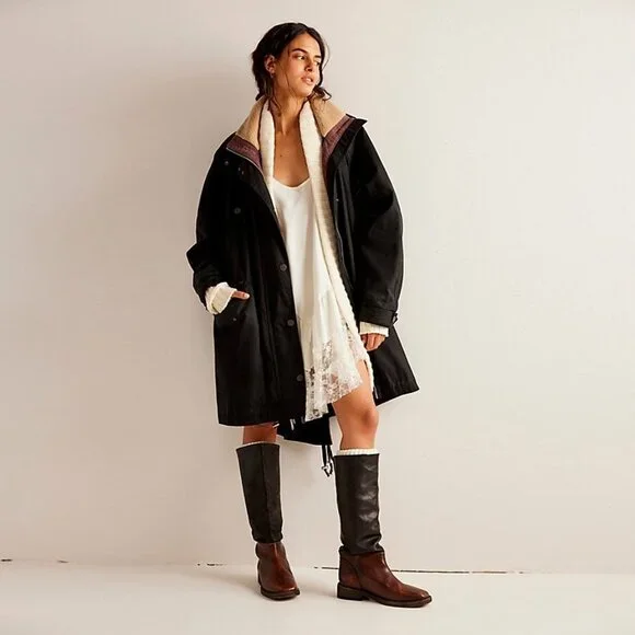 ✨HP✨Free People Juki Waxed Parka NWT - Picture 4 of 12